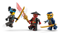 LEGO NINJAGO Rogue and Drix minifigures with weapons