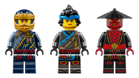 LEGO NINJAGO Rogue and Drix minifigures with weapons