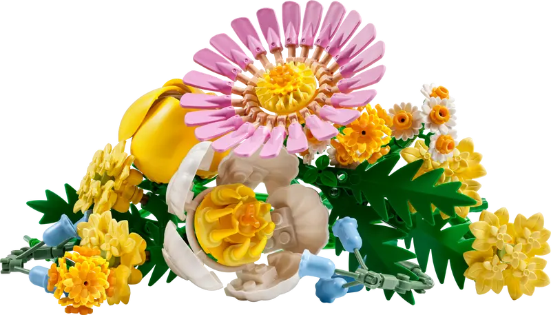 LEGO Botanicals Petite Sunny Bouquet – 373-Piece Flower Building Set for Adults and Kids Ages 9+ | Home Décor Floral Display Model
