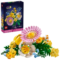 LEGO Botanicals Petite Sunny Bouquet – 373-Piece Flower Building Set for Adults and Kids Ages 9+ | Home Décor Floral Display Model