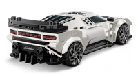 Side view of LEGO Bugatti Centodieci hypercar model