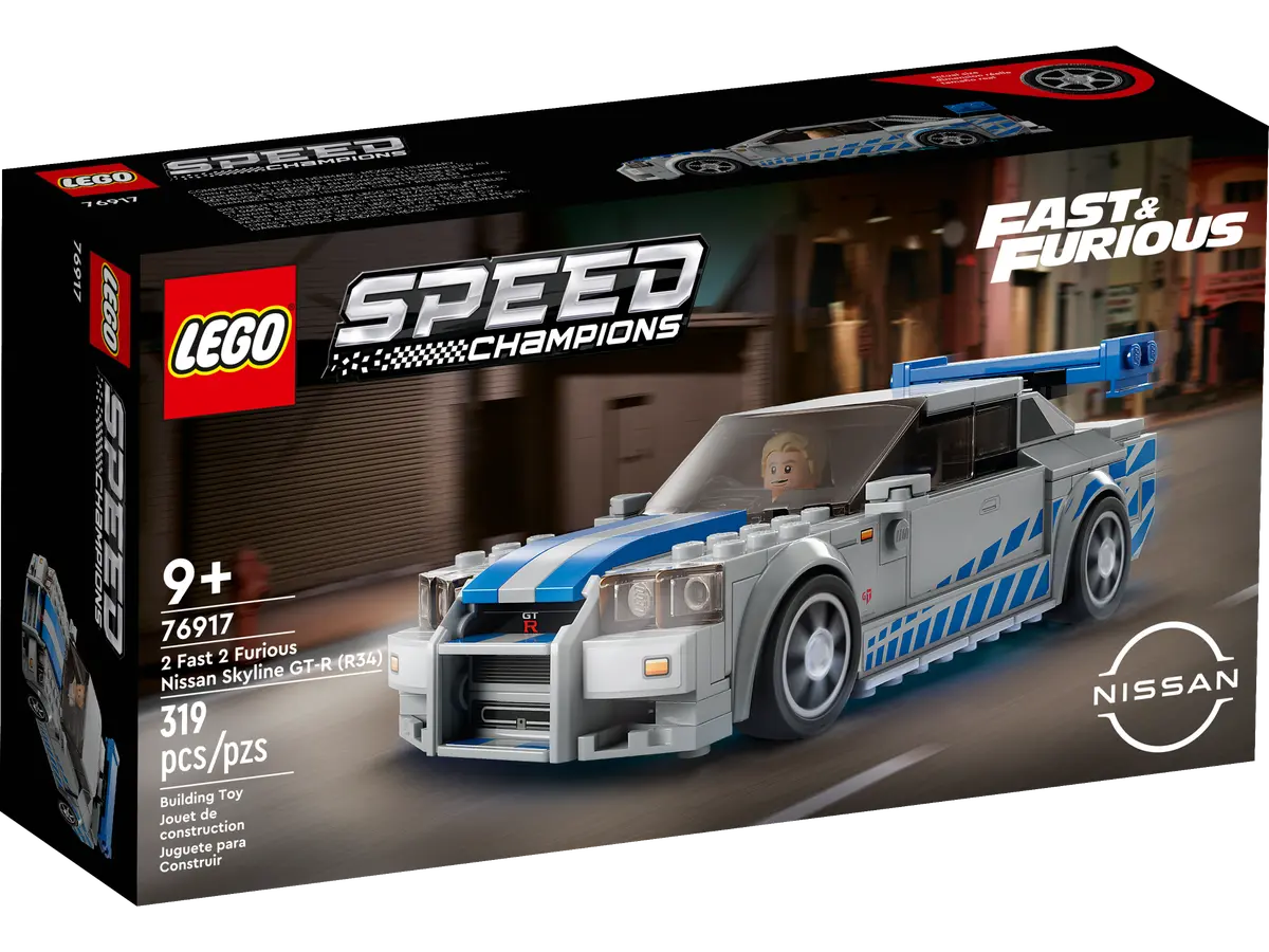 LEGO Speed Champions 2 Fast 2 Furious Nissan Skyline GT-R (R34) set