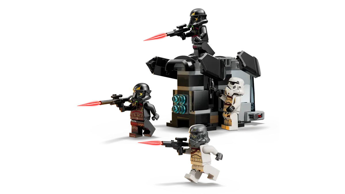 LEGO Star Wars mini shuttle with troopers