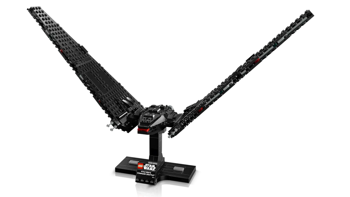 LEGO Kylo Ren’s Command Shuttle with Star Wars display base