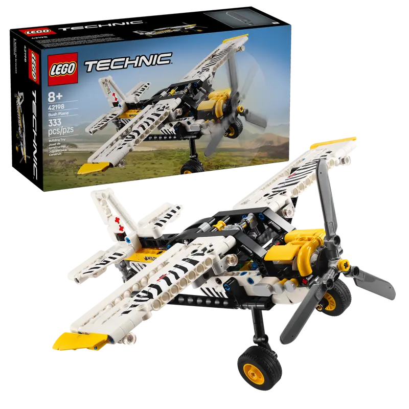 LEGO Technic Bush Plane building set with propeller and landing gear