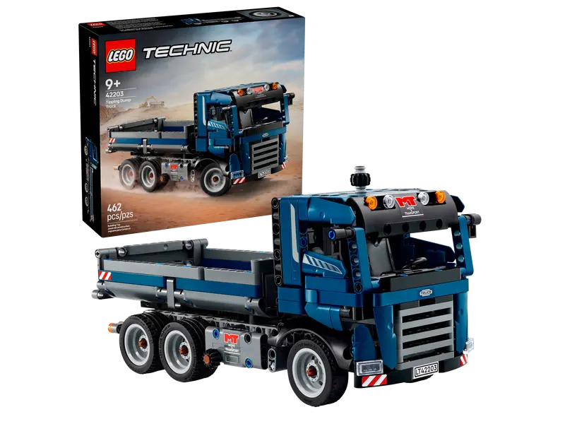LEGO Technic Tipping Dump Truck model with box