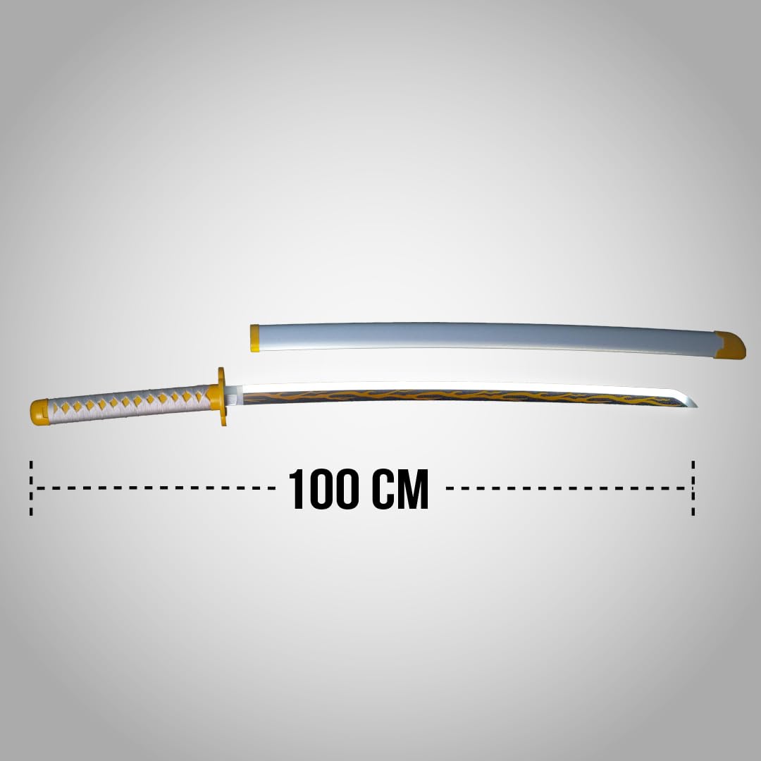 Lightning-themed samurai sword with LED energy design