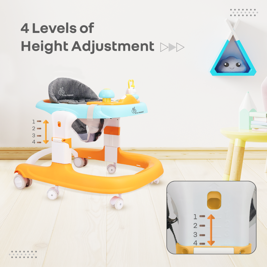 Durable baby walker made from sturdy ABS plastic