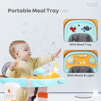 Baby walker in push walker mode for toddlers’ first steps