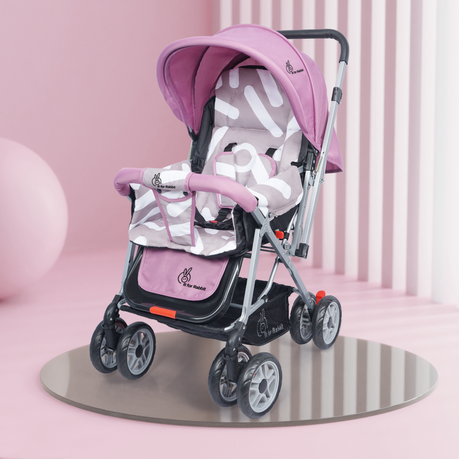 “Lollipop Lite Baby Stroller – lightweight foldable stroller for travel with colorful design and safety harness”
