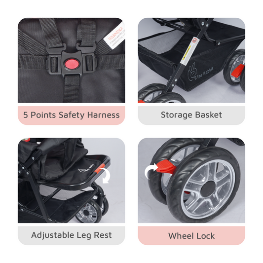 “Lollipop Lite baby stroller – secure stroller with 5-point safety harness for infants and toddlers”