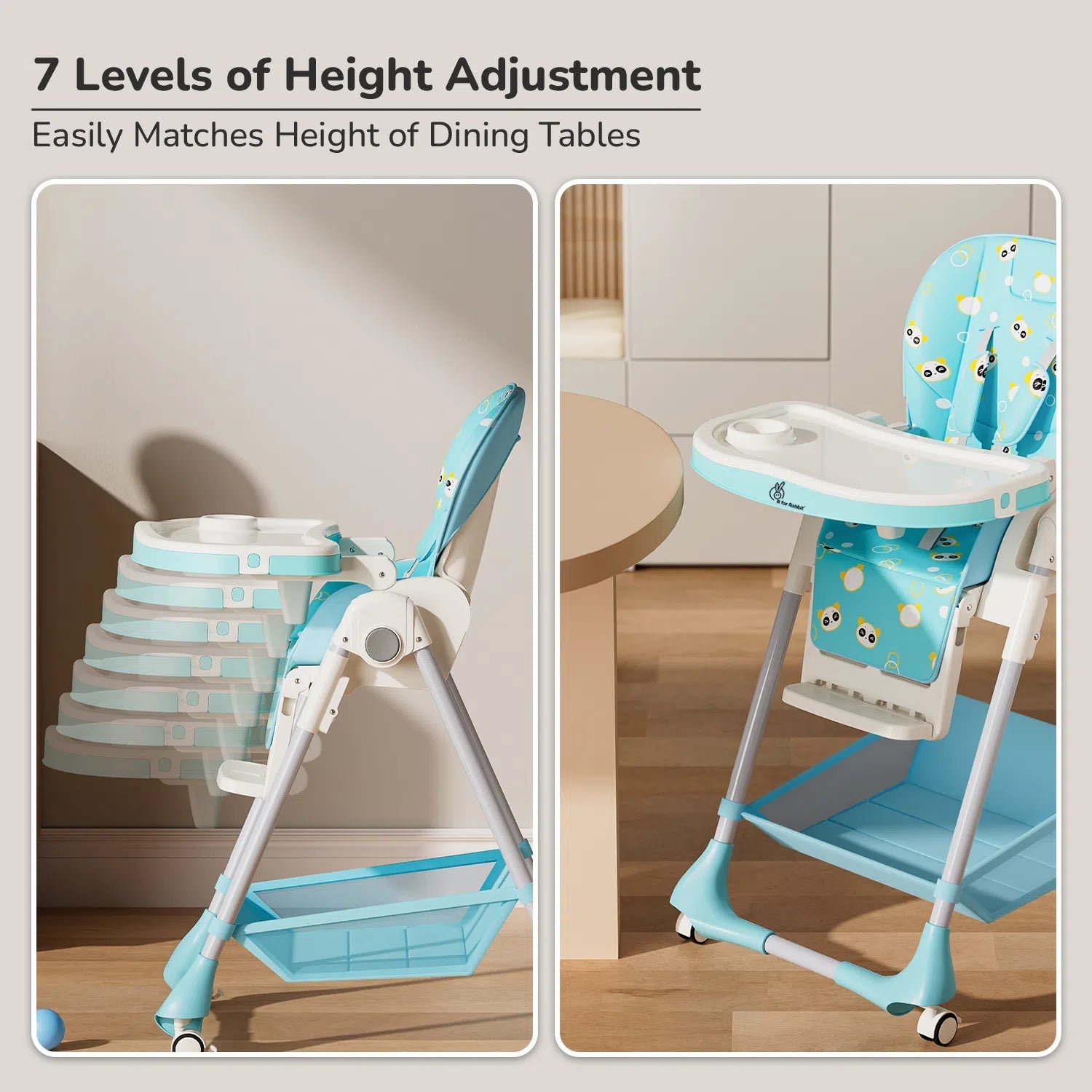 Adjustable Marshmallow High Chair for babies and toddlers.