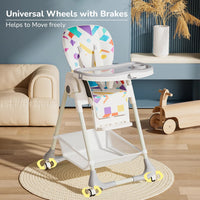 Marshmallow High Chair height adjustment demo with multi-level positions