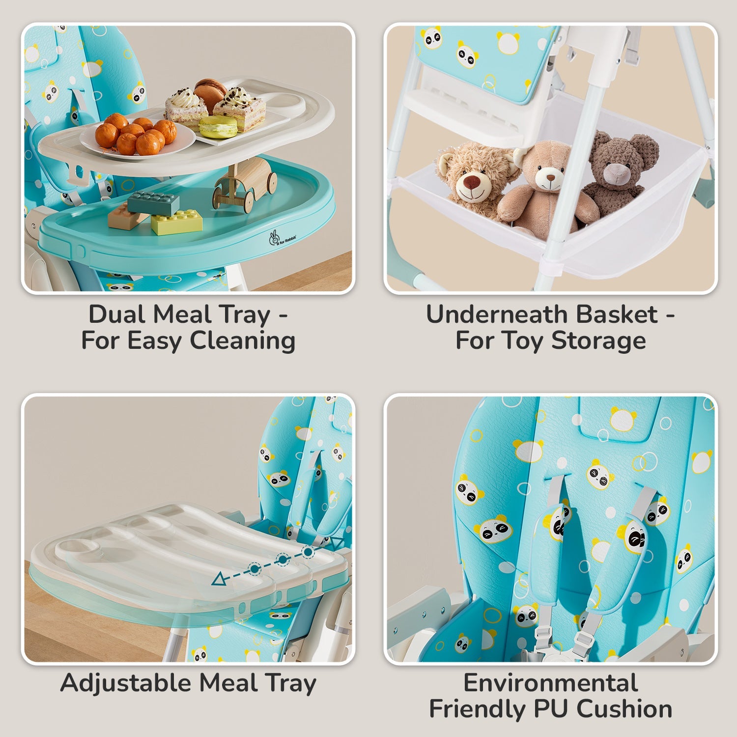 Comfortable Marshmallow High Chair for toddlers and growing babies.