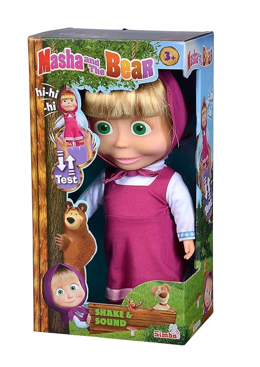 Masha and The Bear soft body doll 30 cm classic outfit