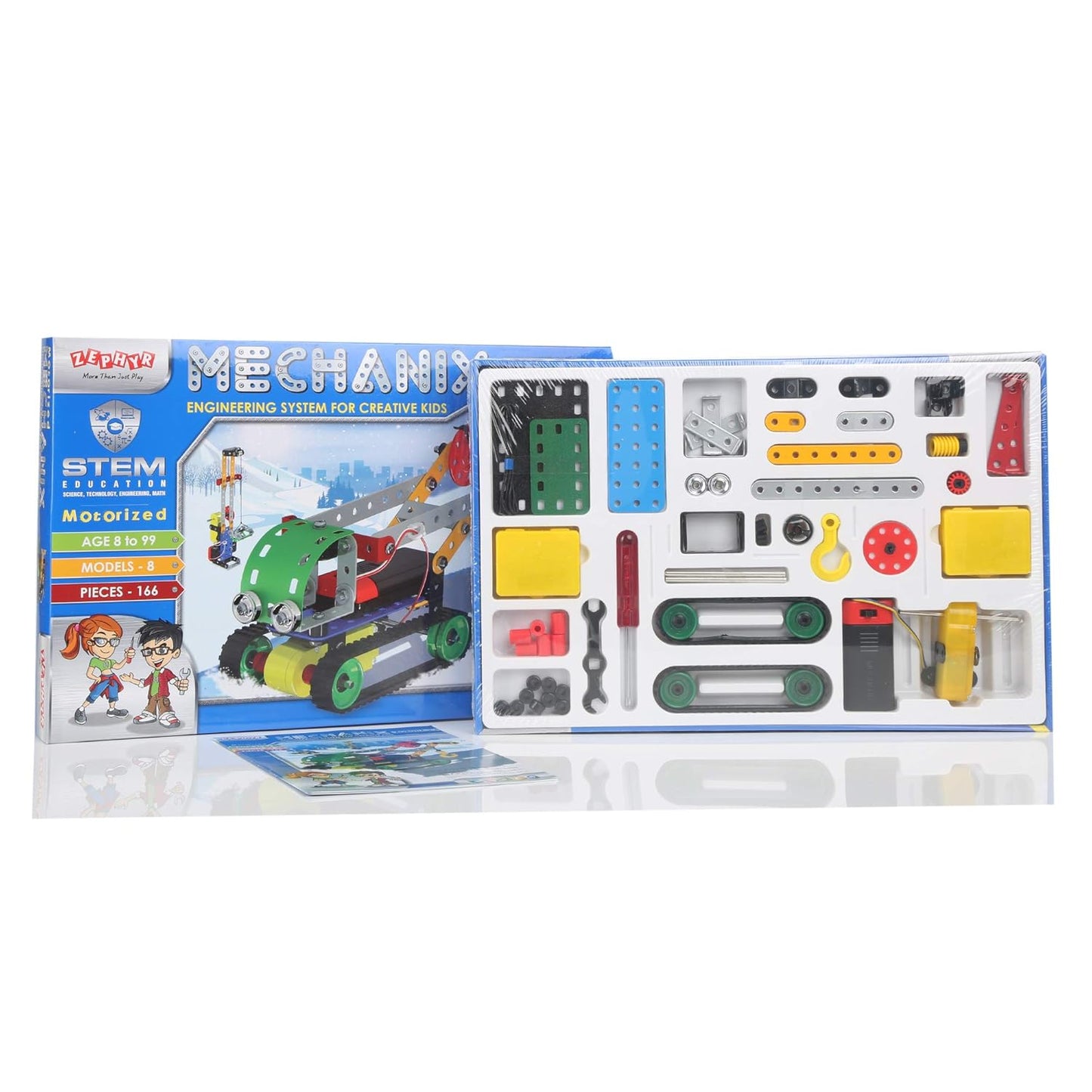 Mechanix Robotix-2 DIY engineering kit with motor and gear