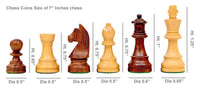 Compact wooden chess set ideal for travel and home use