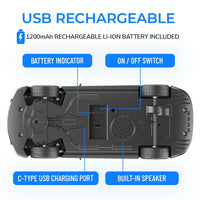 Mirana Tracer RC car with LED lights and music effects for kids