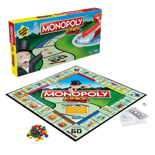 Hasbro Monopoly Junior board game designed for children ages 5+.