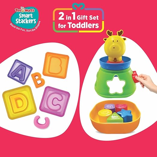 Montessori stacking and alphabet learning toy for toddlers 12 to 36 months India