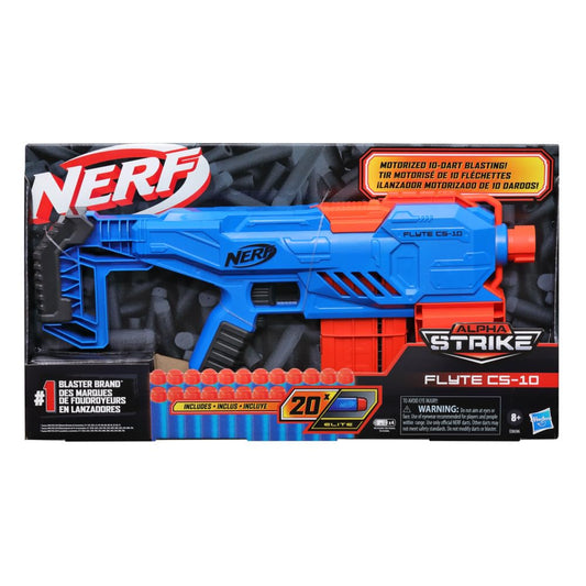 Child playing with NERF Alpha Strike Flyte CS-10 outdoors