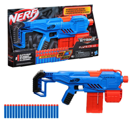 NERF Alpha Strike Flyte CS-10 Motorized Blaster with darts