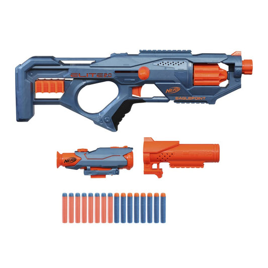 NERF Elite 2.0 Eaglepoint RD-8 Blaster with detachable scope and barrel