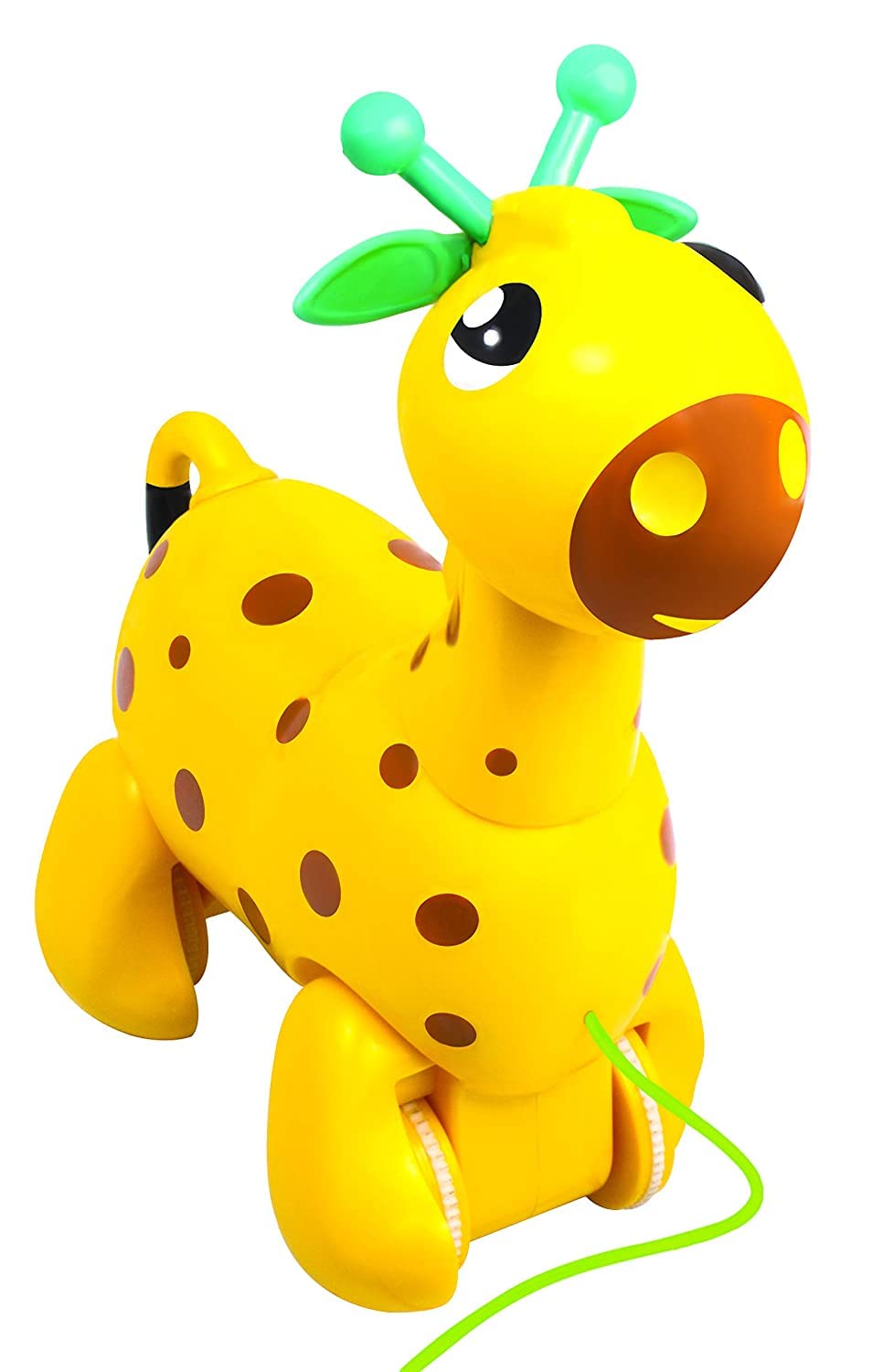 Front view of Nico the Giraffe pull along toy for toddlers 12+ months