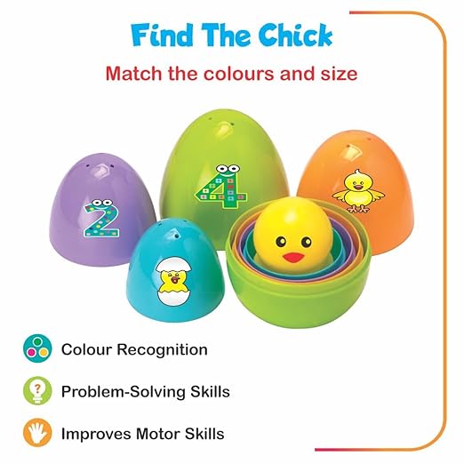 25 piece baby activity gift set with animal stacking tower and number matching eggs