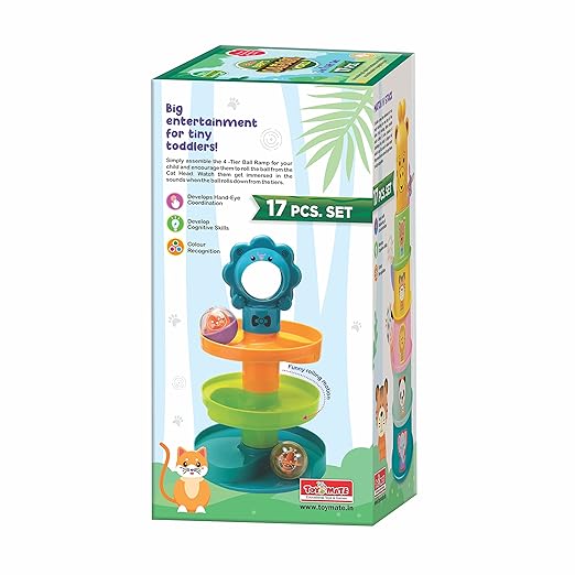 17 piece toddler safari world 3-in-1 educational gift set number eggs stacking cups spiral tower india