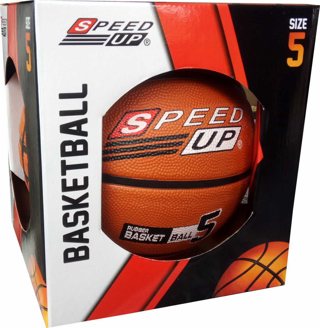 Durable nylon wound Speed Up basketball for outdoor play
