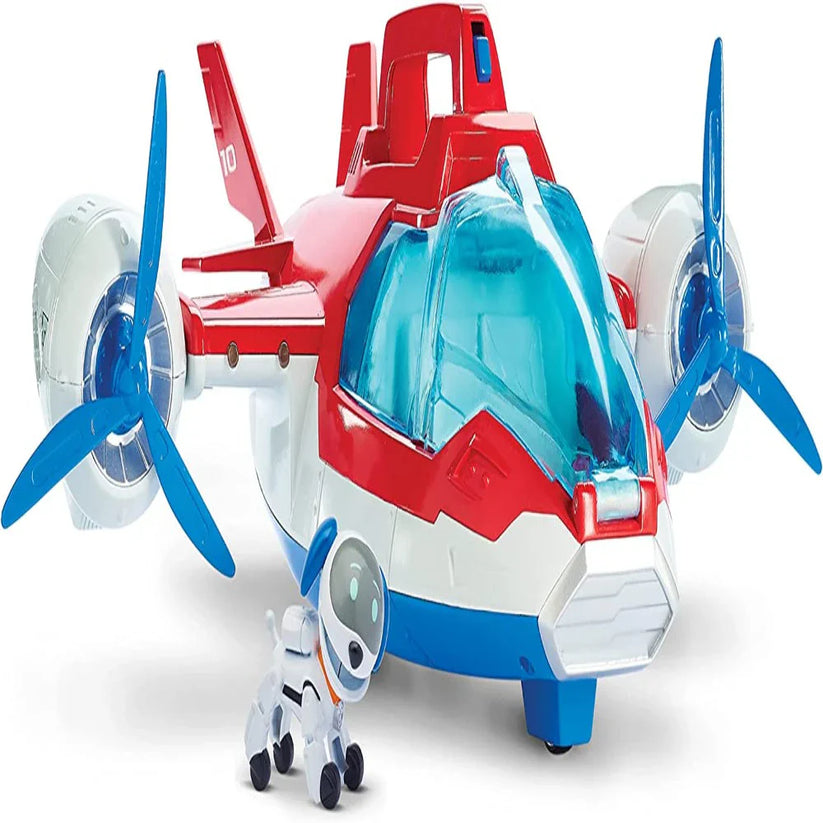 Paw Patrol Air Patroller Plane toy showing interactive lights and sounds.