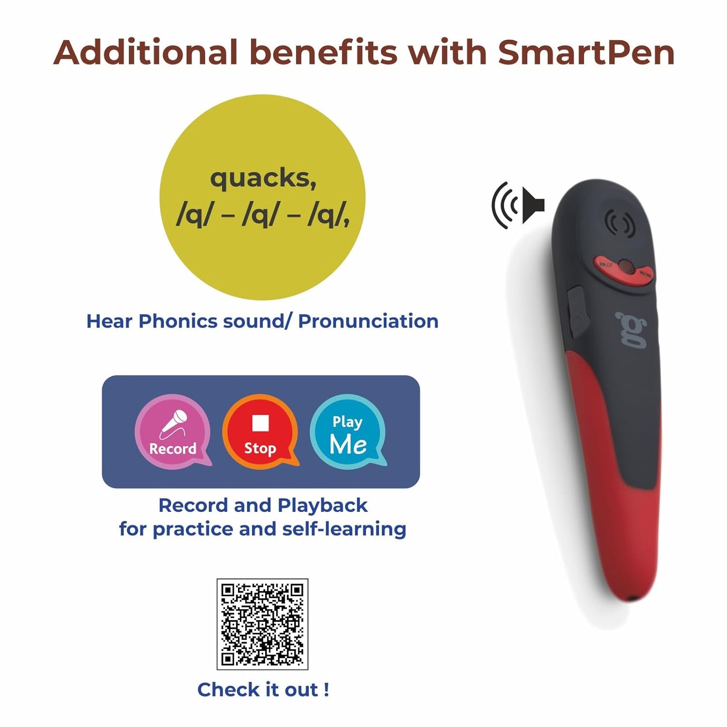 Educational Phonics Activity Flash Cards for Kids Ages 3+