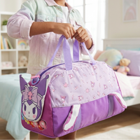 cute cartoon kids travel bag purple design