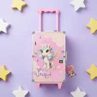 Kids' Unicorn Makeup Luggage Set — Deluxe Trolley Beauty Case
