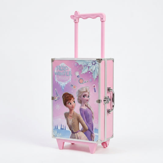 Kids' Winter Princess Makeup Luggage Set — Deluxe Trolley Beauty Case