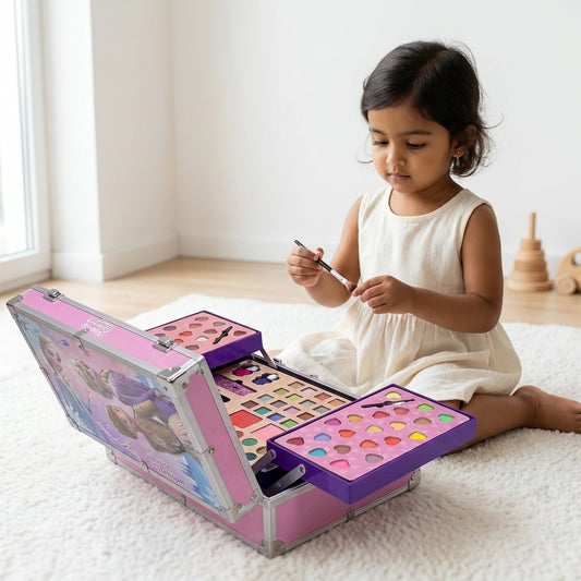 Kids' Unicorn Makeup Luggage Set — Deluxe Trolley Beauty Case