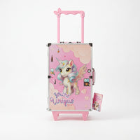 Kids' Unicorn Makeup Luggage Set — Deluxe Trolley Beauty Case
