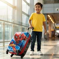 Spiderman Kids Trolley Bag – ABS Hard Shell, Waterproof, 4-Wheel Spinner Luggage