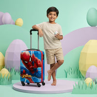 Spiderman Kids Trolley Bag – ABS Hard Shell, Waterproof, 4-Wheel Spinner Luggage