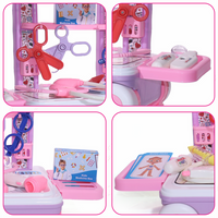 Portable Doctor Trolley Toy for Kids with Stethoscope and Tools