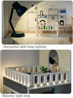 “Wooden dollhouse outdoor pool with loungers, umbrella, and driveway – pretend play toy for kids”