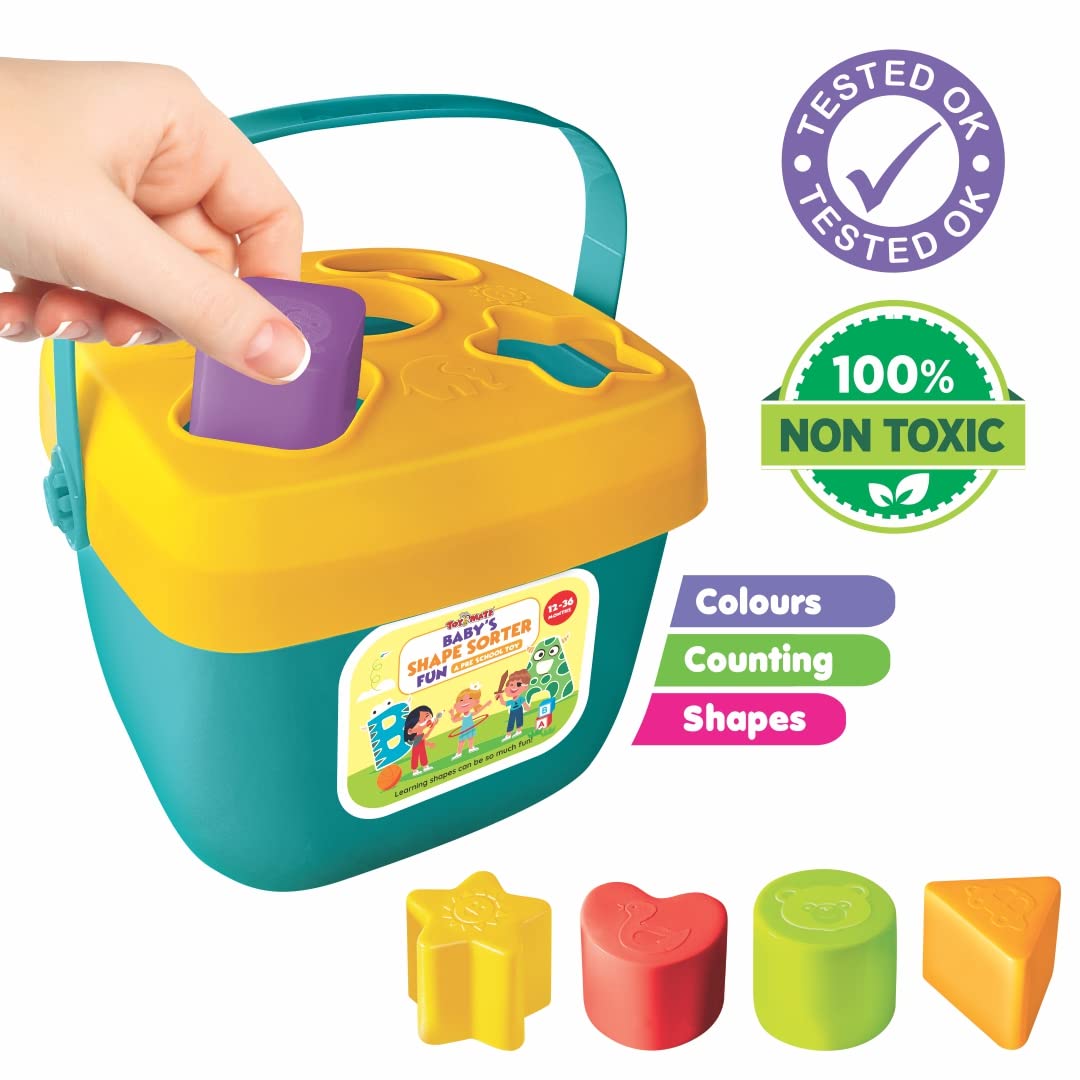 ToyMate Shape Sorter Fun — shapes colours and counting preschool educational toy for babies
