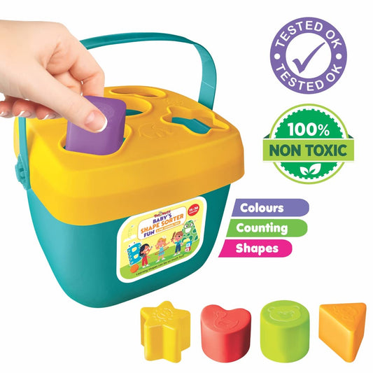 ToyMate Shape Sorter Fun — shapes colours and counting preschool educational toy for babies