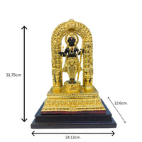 Gold Finish Lord Ram Idol – Resin Statue for Temple & Home Décor