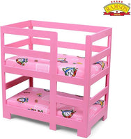 Ramson doll bunk bed toy furniture with bedding for pretend play