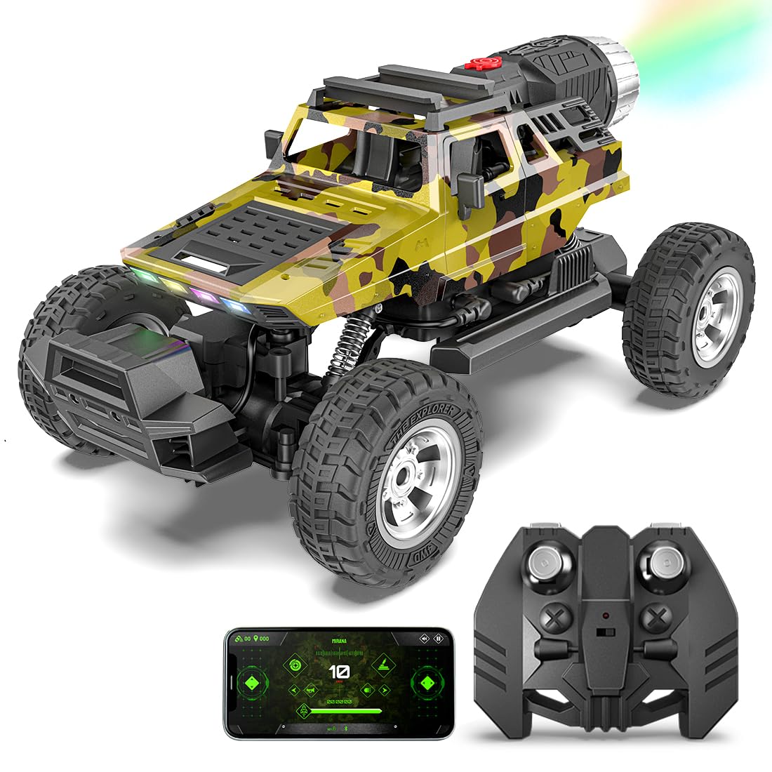 Rechargeable RC monster truck for kids with drift mode