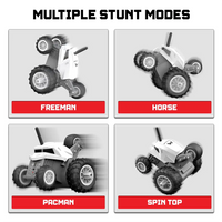 RC stunt car with rechargeable battery and remote controller included.