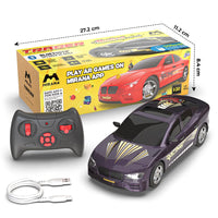 Remote control racing car with smartphone app support for kids
