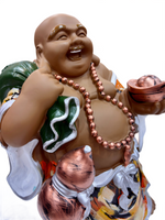 Laughing Buddha Resin Statue – 11 Inch Handcrafted Decor Idol for Positivity, Wealth & Happiness